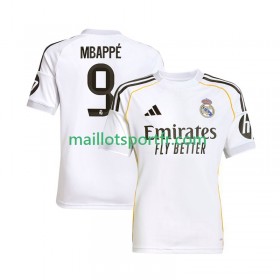 Maillot de Foot Real Madrid Kylian Mbappé 9 Domicile 2025/26